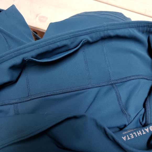 Athleta womens XLT teal leggings with pockets athletic athleisu workout gym wear - Picture 8 of 10